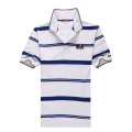 Cotton Stripes Golf Polo Shirt for Men